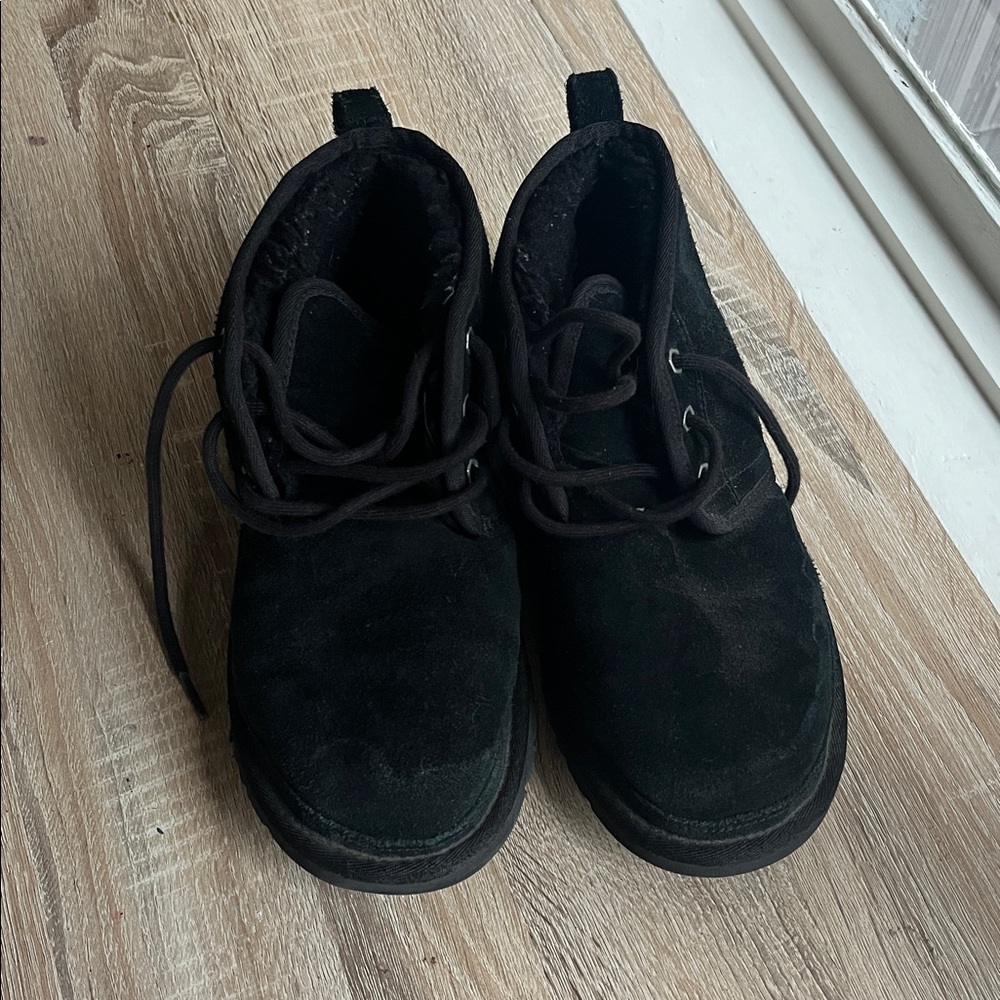 Black Ugg Lace-Up Boots